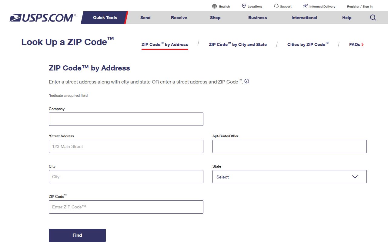 Onondaga County ZIP code directory USPS address lookup